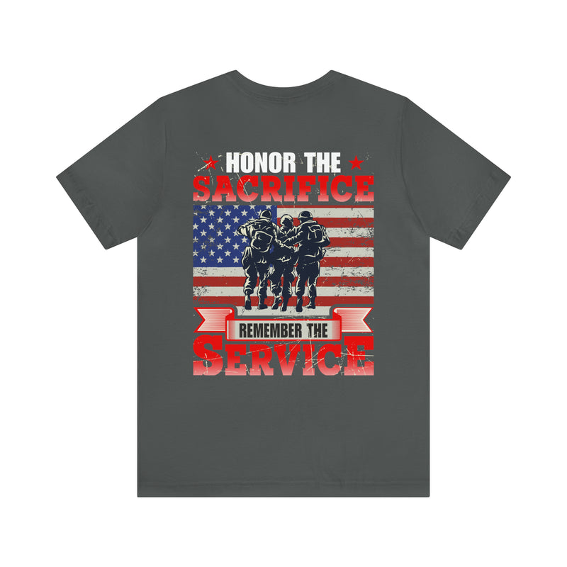 Remembering Sacrifice, Honoring Service: Military T-Shirt with Inspiring Design