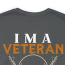 Veteran Themed T-Shirt with 'I Can Fix Stupid' Humorous Military Design