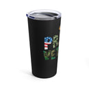 Proud Veteran: 20oz Military Design Tumbler in Bold Black
