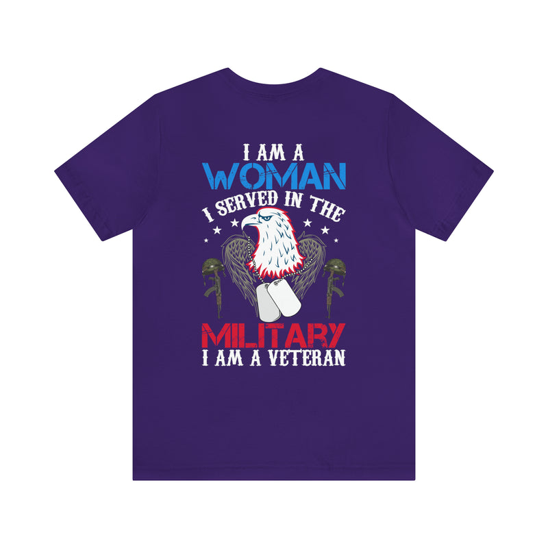 Proud Woman Veteran: Military Design T-Shirt - Breaking Barriers, Honoring Service