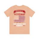 America's Veterans: Honoring Those Who Served with Military Design T-Shirt
