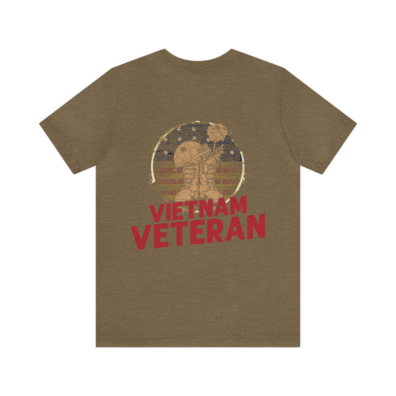 Remembering Our Heroes: Military T-Shirt with 'Vietnam Veteran' Design