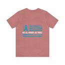 PTSD Awareness Cotton T-Shirt, Not All Wounds Are Visible Design