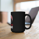 Honor and Sip: 15oz Military Design Black Mug - 'THANK YOU VETERANS' - Salute our Heroes with Every Sip!