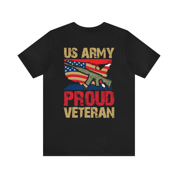 Proud US Army Veteran: Military Design T-Shirt Embodying Honor and Service