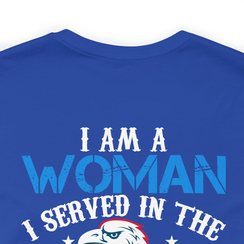 Proud Woman Veteran: Military Design T-Shirt - Breaking Barriers, Honoring Service