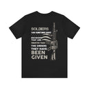 Intelligent Valor: Military Design T-Shirt Celebrating Adaptive Decision-Making