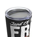 Land of the Free: 20oz Military Design Tumbler - Black Background Edition