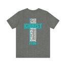 Soft cotton and quality print With Christ Fighting PTSD Awareness T-Shirt