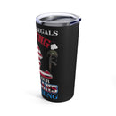 WE OWE H.LEGALS NOTHING, WE OWE OUR VETERANS EVERYTHING: 20oz Black Military Design Tumbler