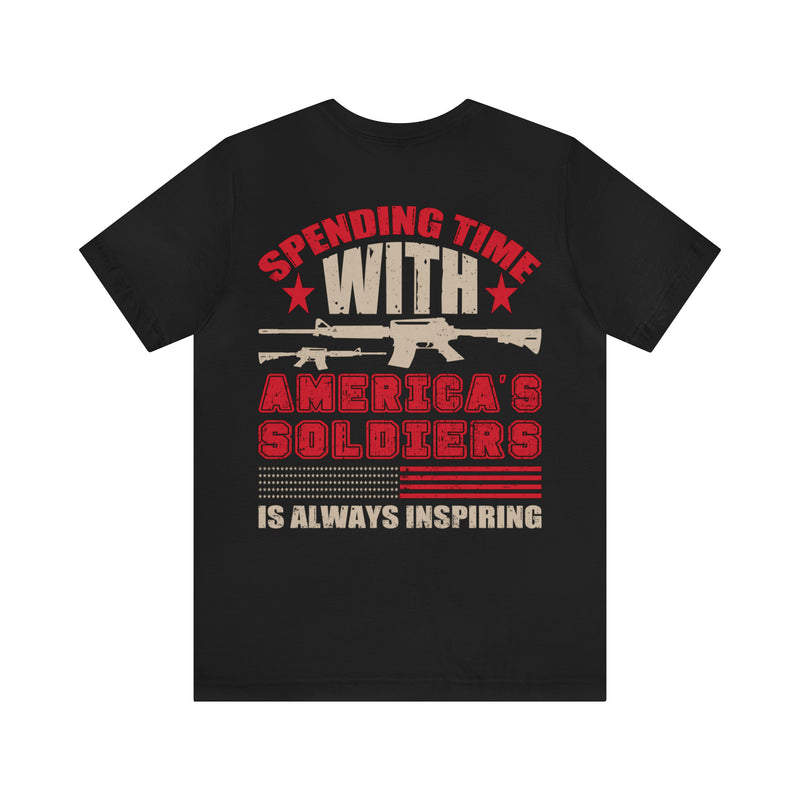 Inspiring Encounters: Spending Time with America's Soldiers Military T-Shirt