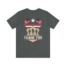 Thank You: Military Design T-Shirt Expressing Gratitude and Support