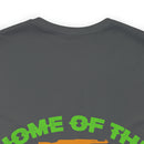 Proudly Brave: Military Design T-Shirt - 'Home of the Free Because of the Brave