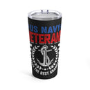 US Navy Veterans Make the Best Grandpas - 20oz Military Design Tumbler in Black