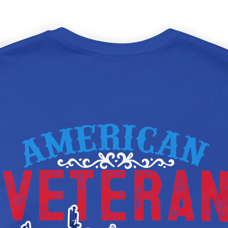 USA-Made Valor: Military Design T-Shirt - American Veteran, Serving with Honor
