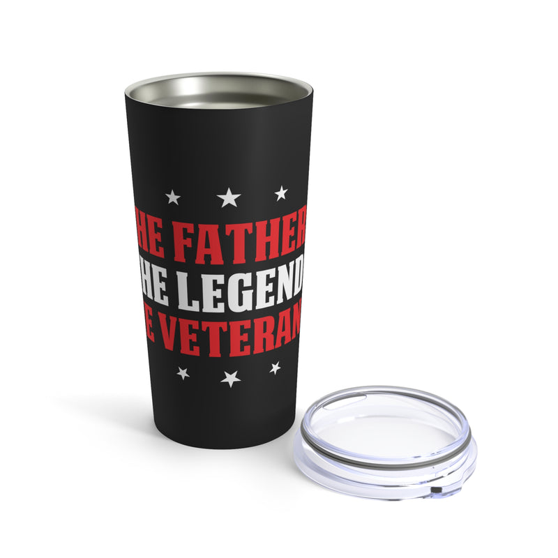 Celebrate the Father, the Legend, the Veteran: 20oz Military Design Tumbler