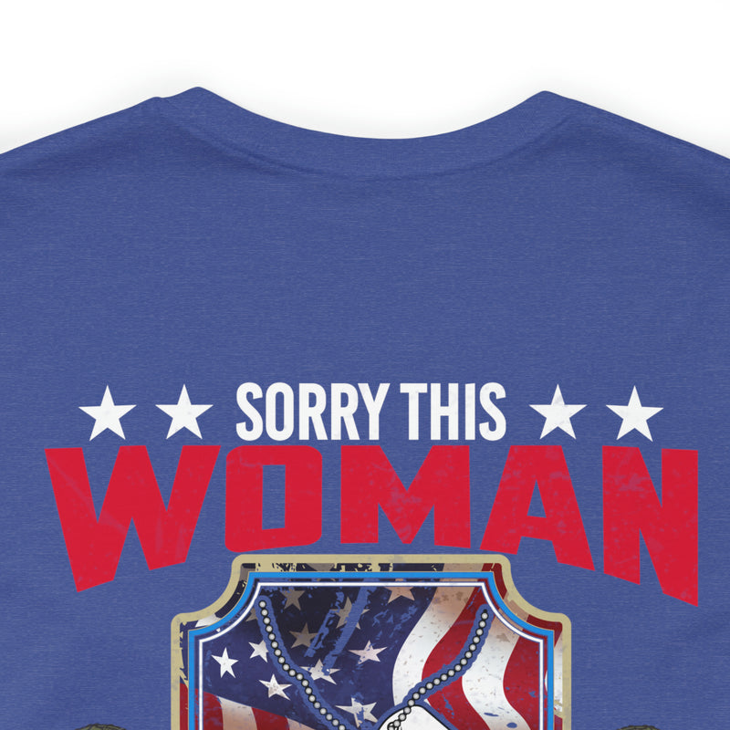 Taken by a Sexy US Veteran: Military Design T-Shirt Celebrating Love and Patriotism