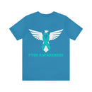 Spreading Wings of Awareness: PTSD Awareness Eagle Design Cotton T-Shirt
