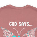 Spread Your Wings with Faith, Hope, and Love: Butterfly 22 PTSD Unisex Tee