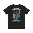 Mighty Reflection: 'The Military Might Represents National Strength' Military Design T-Shirt
