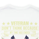 Unwavering Patriotism: Veteran Don't Think I Won't Suit Up Again Military Design T-Shirt Defending Our Flag Against Terrorism