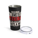 All-American Veteran's Pride: 20oz Military Design Tumbler, Premium Quality, 7 Days a Week