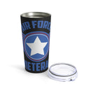 Air Force Veteran 20oz Military Design Tumbler: Honor and Pride in Every Sip