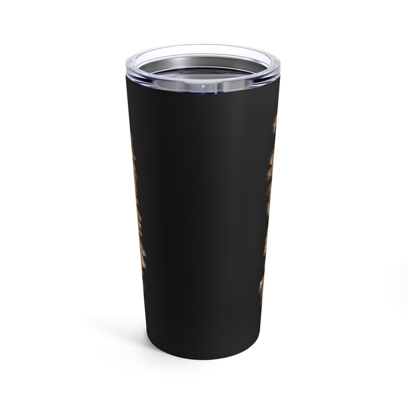 My Daddy, My Hero: 20oz Military Design Tumbler - Black Background Tribute