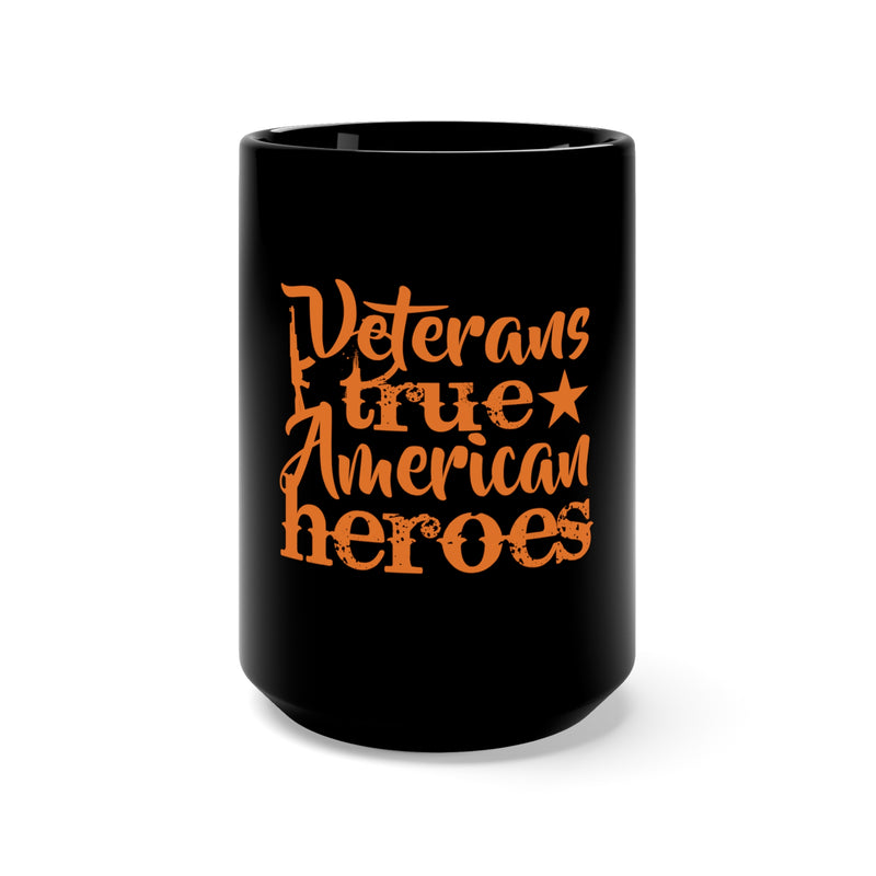 True American Heroes: Military Design Black Mug - 15oz