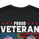 PROUD VETERAN OF THE UNITED STATES ARMY" - Military Inspired Design Premium T-Shirt