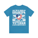 Unshakeable Legacy: 'I'm a Dad, Grandpa, and a Veteran - Fearless' Military Design T-Shirt