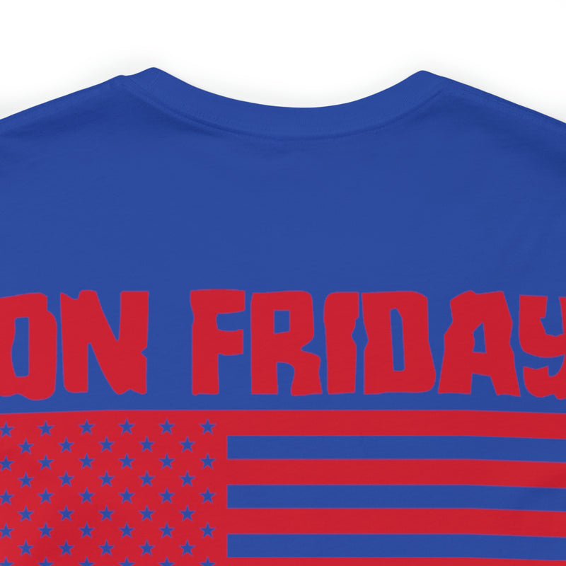 Red Friday Warrior: Military Design T-Shirt - On Friday We Wear Red