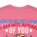 Unshakable Resolve: Military Design T-Shirt - Fearless in the Face of Adversity