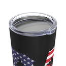 Dad, Veteran, Myth, Legend 20oz Military Design Tumbler - Black Background