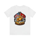 Semper Fi: Military T-Shirt with 'Double Flag Eagle U.S. MARINES' Design