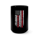 Defender of Freedom 15oz Military Design Black Mug - Proud Air Force Veteran!