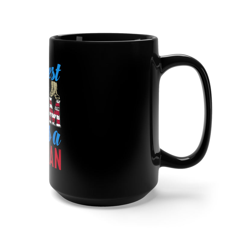 The Best Kind of Mom: 15oz Military Design Black Mug - Raising a Proud Veteran