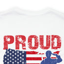 Proud Dad of a Veteran: Military Design T-Shirt - Wear Your Pride!