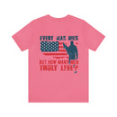 Every Man Dies, but How Many Truly Live? Military Design T-Shirt Embracing Adventure!