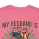 God's Badass: My Veteran Husband - Military Design T-Shirt Celebrating Strength and Support