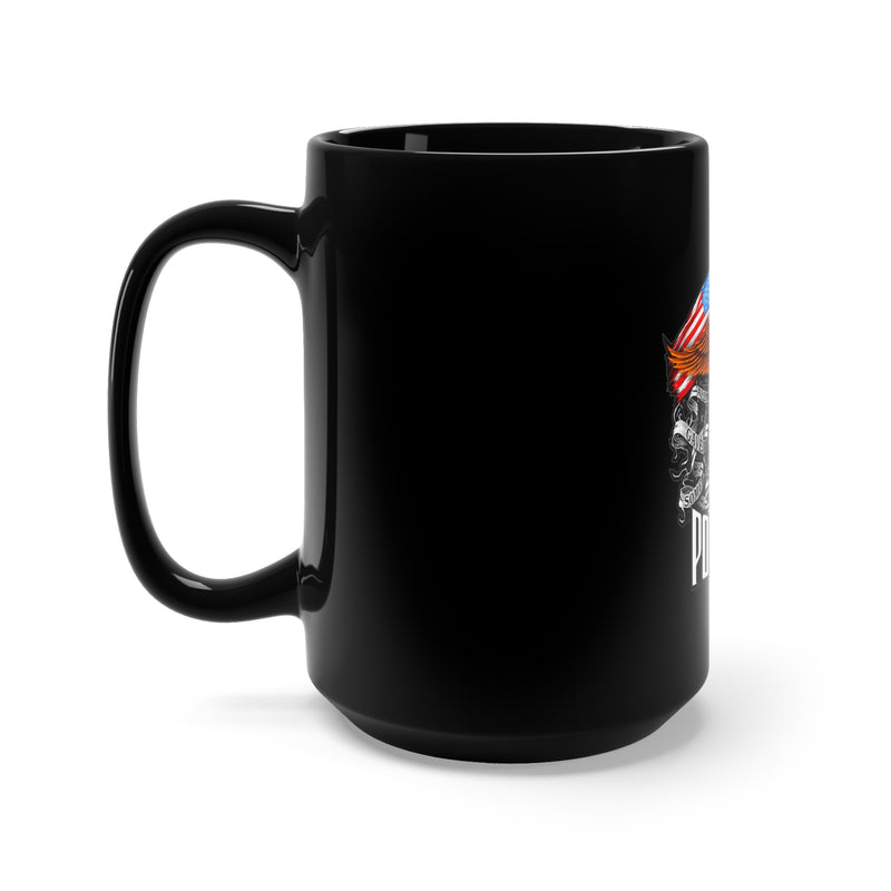 Remembering the Missing: 15oz Black Mug with Military Design - 'You Are Not Forgotten - POW MIA