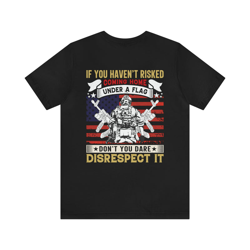 Proudly Worn: Military Design T-Shirt - Respecting the Sacrifice, Honoring the Flag