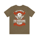 Defending Our Rights: Military Design T-Shirt Emphasizing the Importance of Preparedness and Vigilance