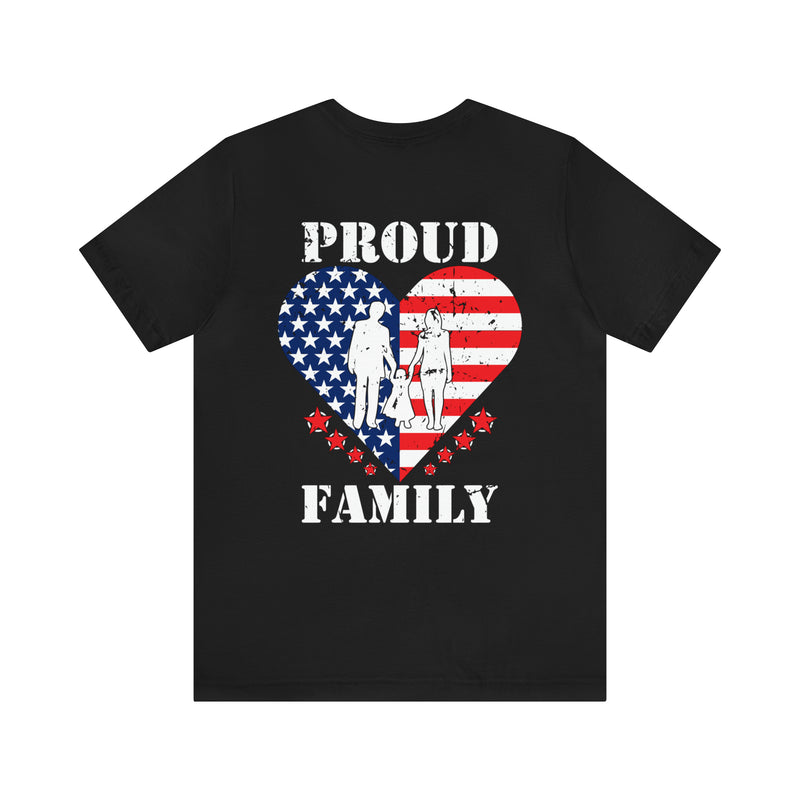 Proud Family Legacy: Military Design T-Shirt Celebrating Service and Unity