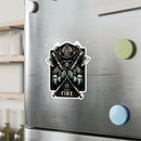 Forged by Fire Fireman Skull Sticker