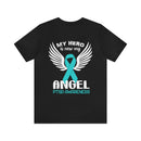 My Hero is Now My Angel: PTSD Design Cotton T-Shirt