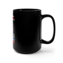 Unyielding Warrior: 15oz Military Design Black Mug - Proud Veteran, Guardian of Freedom