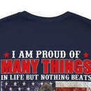 Women's 'Proud Veteran's Daughter' Military-Style T-Shirt - Celebrating Pride and Honor in Family Service