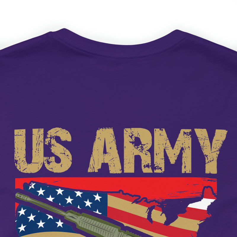 Proud US Army Veteran: Military Design T-Shirt Embodying Honor and Service