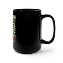 Walk the Walk, Talk the Talk: 15oz Military Design Black Mug - U.S. Veteran's Legacy